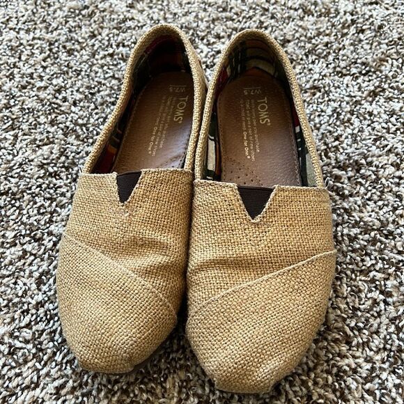 Brown (Tan) Toms size 7.5W - Picture 2 of 5